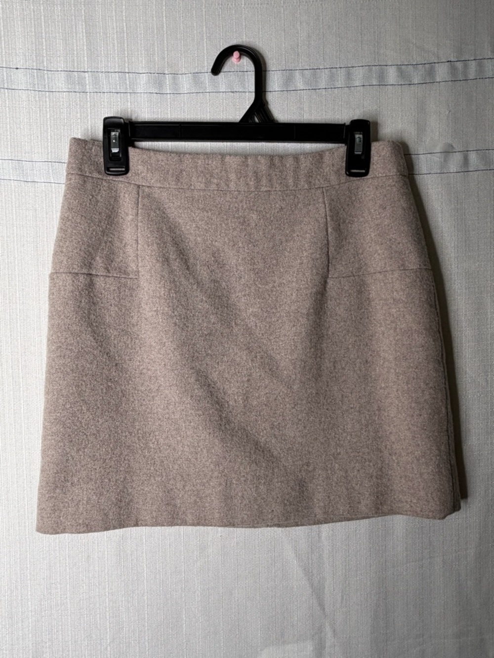 J.Crew women’s Size 6 Wool Blend Mini Skirt Beige Lined Classic(A531)